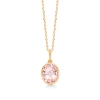 Billede af Mads Z "Darling" vedhæng 14 kt. guld m. pink morganit ekskl. kæde