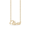 Billede af Studio Z "Name Tag - OLIVIA" halskæde forgyldt sølv (40-45 cm)