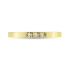 Billede af Alliancering i 14 kt. m. diamanter 3x 0,01 w/vs.