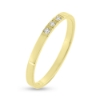 Billede af Alliancering i 14 kt. m. diamanter 3x 0,01 w/vs.