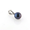 Billede af Vedhæng perle, sort fv. perle  6½-7 mm 14 kt. hvg.