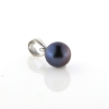 Billede af Vedhæng perle, sort fv. perle  6½-7 mm 14 kt. hvg.