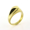Billede af Ring u/sten massiv 925s forgyldt (forgyldning vil blive slidt af ved brug !)