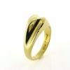 Billede af Ring u/sten massiv 925s forgyldt (forgyldning vil blive slidt af ved brug !)