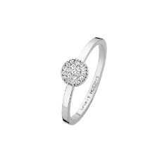 Billede af Spirit Icons Mini ring 14 karat hvidguld med 0,10 ct. w/vs str. 52