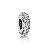 Billede af Pandora charm sølv, abstrakt, cubic zirconia