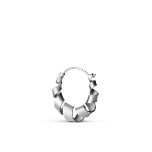 Billede af Jane Kønig Small Curly Hoop ørering sølv (1stk) venstre