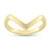 Billede af Ring V ring brillant 0,01 w/vs. 14 kt. (Vring)