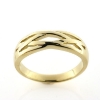 Billede af Herrering "Lines" 14 kt. guld