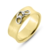 Billede af Logering hulkilet med kædeled br. 7,3 mm. 14 kt. + 14 kt. hvg.