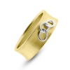 Billede af Logering hulkilet med kædeled br. 7,3 mm. 14 kt. + 14 kt. hvg.