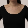 Billede af *Jane Kønig Stretched Anchor halskæde sølv (42-50cm)