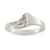 Billede af Ring "Half Raw" 925s sølv