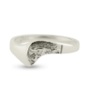 Billede af Ring "Half Raw" 925s sølv