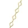 Billede af Armlænke "Dimensions" 925s forgyldt sølv (18,5-19 cm)