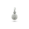 Billede af Vedhæng / charms golf kugle 7,5 mm., 1* brill. 0,01 w/vs. 925s.