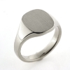 Billede af Herrering massiv lukket bund, plade antik facon 14*12,5mm 14 kt. hvg.