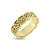 Billede af Ring med mønster, br. 7,1 mm. 14 kt. 