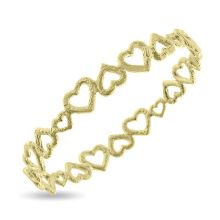 Billede af Armring "Hjertetrio" i 14 kt. guld