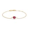 Billede af *Mads Z "Cabochon" armbånd 14 kt med rubin 16+2cm
