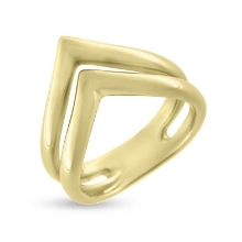 Billede af Ring dobbbelt V ring 8 kt.