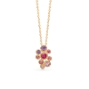 Billede af Mads Z "Luxury Rainbow" pink vedhæng 14 kt. m. ægte sten ekskl. kæde