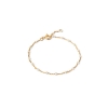 Billede af ENAMEL Copenhagen Lola Daisy armbånd sølv forgyldt m. hvide emalje (15 + 4 cm)
