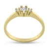 Billede af Ring 3 sten, 1 brill. 0,10 w/vs., 2* brill. a 0,03 w/vs. 14 kt. 
