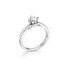 Billede af Mads Z "Crown" ring 14 kt hvidguld m. 0,50ct. W.SI (str. 50-60)