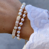 Billede af Hultquist Arabella Armbånd perle sølv forgyldt (18+3 cm)