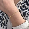 Billede af WiOGA Sabrina armbånd forgyldt sølv m. sten (15,5-19 cm)