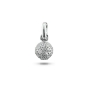 Billede af Vedhæng / charms golf kugle 7,5 mm., 3* brill. 0,02 w/vs. 14 kt. hvg.
