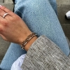 Billede af Mads Z "Etna" armbånd 8 kt. guld m. cz (19 cm)