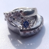 Billede af Ring "Heavy King" m. 13 brill. a 5*0,01-4*0,02-4*0,03 w/vs.14 kt hvg.
