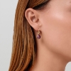 Billede af Julie Sandlau Paloma Amethyst øreringe sølv forgyldt