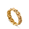 Billede af Jane Kønig Big Braided ring sølv forgyldt flet (str. 46-60)
