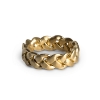 Billede af Jane Kønig Big Braided ring sølv forgyldt flet (str. 46-60)
