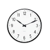 Billede af Arne Jacobsen vægur - Station - hvid/sort - 29 cm