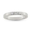 Billede af Alliancering 3 brillanter 0,08 w/vs. 14 kt. hvidguld