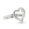Billede af Ring hjerte, åbent hjerte, 925s (hjertering)