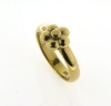 Billede af Ring med hyldeblomst 14 kt. (gl. vielsesring bruges)