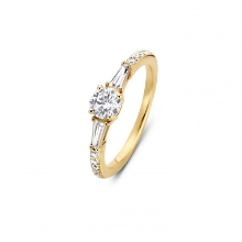 Billede af Spirit Icons Imperial ring sølv forgyldt med zirkonia (str. 62)