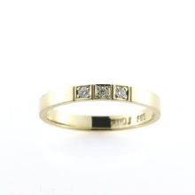 Billede af Alliancering 14 kt. 3* 0,02 w/vs.........
