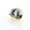 Billede af Lås hjerte, hamret ½ 925s + ½ 8 kt.