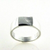 Billede af Ring m. plade 925s (7,5*9,5)