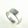 Billede af Ring m. plade 925s (7,5*9,5)