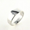 Billede af Ring m. plade 925s (7,5*9,5)