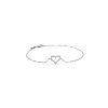 Billede af Mads Z armbånd 14 kt. hvid guld. "Tender Heart" m. 0,12 ct. W.SI (17-19cm)