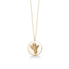 Billede af Mads Z "Me & My Angel" 2-i-1 halskæde sølv forgyldt m. engel og amulet i én inkl. 2 kæder