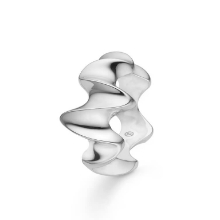 Billede af Mads Z "Wave" ring sølv (str. 52)